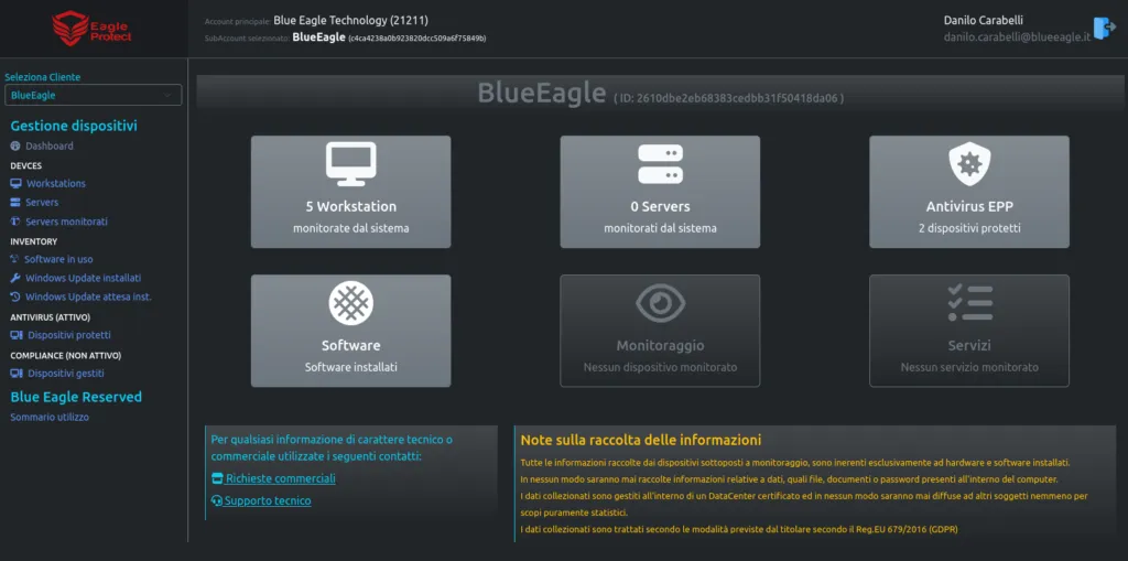 EagleProtect Dashboard