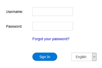 Pagina di accesso del portale di amministrazione del Contact Center
