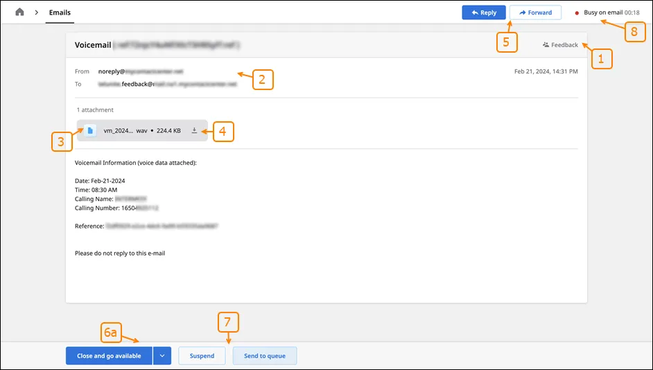 Pagina Email senza classificazione