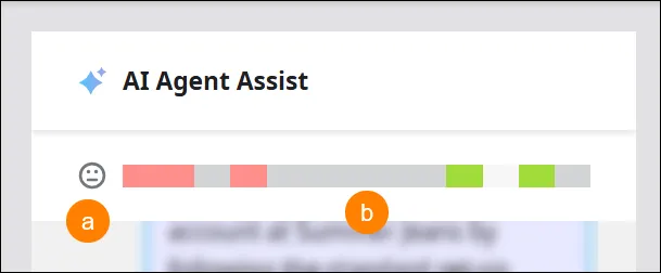 Sentiment attuale e andamento durante la chiamata