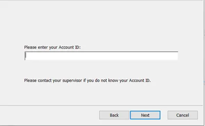 Inserimento dell’Account ID