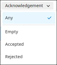 Filtro Acknowledgement