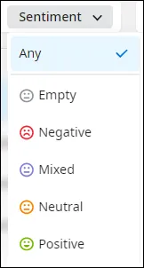 Filtro Sentiment