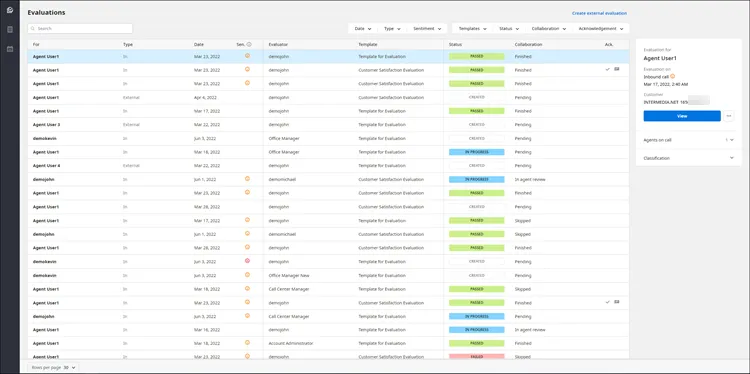 Pagina Evaluator