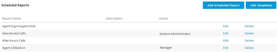Pulsante Add Scheduled Report