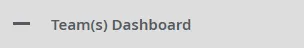 Dashboard dei team espansa