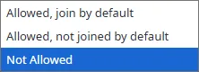 Le opzioni di Join/Leave Queue