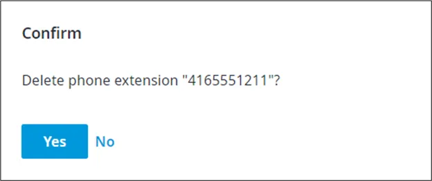 Finestra Delete Confirmation