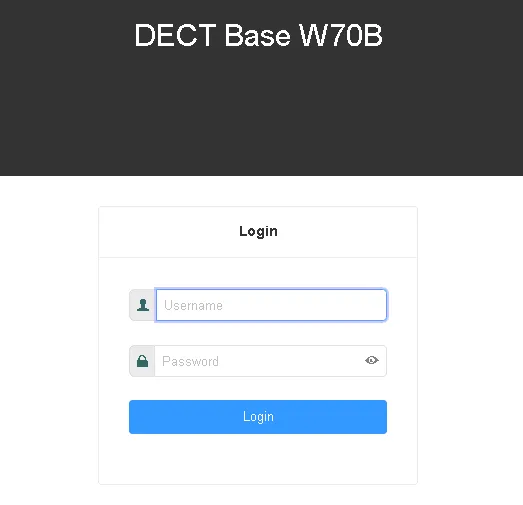 Pulsante Get credentials nelle impostazioni del dispositivo