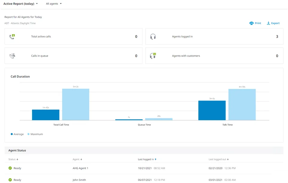 Pulsante Launch Reports